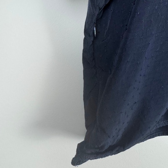 Madewell Puff-Sleeve Top in Floral Jacquard Black Size 14 - Picture 4 of 8